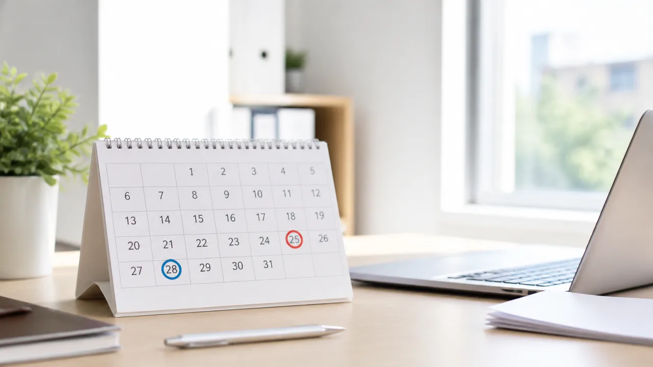 2026年の仕事納めは12月25日と28日どっち?日程を解説