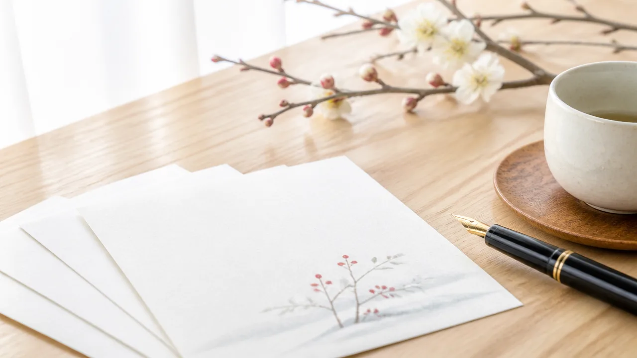 寒中見舞いで年賀状じまいを伝える文例と書き方、送る時期とマナー